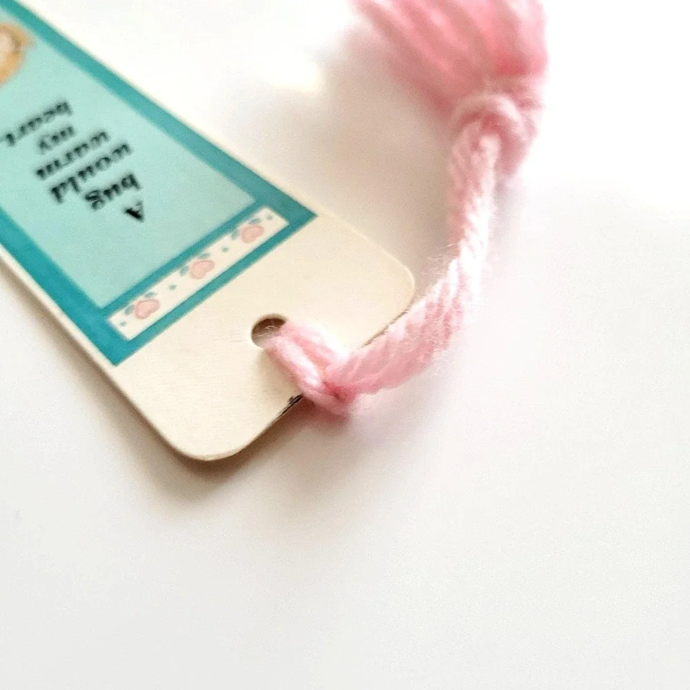 Vintage 80s Puppy Hug Bookmark Maltipoo Cavapoo tan, 1986 Antioch Sunshine H-926